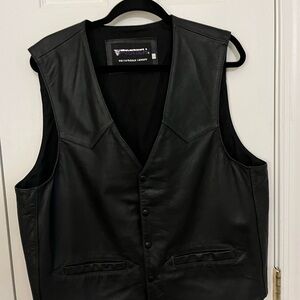 ProTech Black Leather Vest